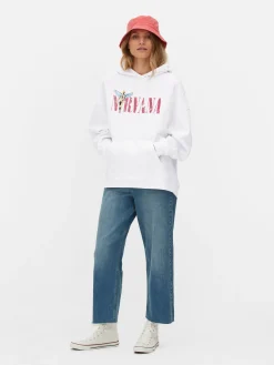 Sale Hoodie Mit „Nirvana“ Grafik Damen Loungewear|Hoodies Und Sweatshirts
