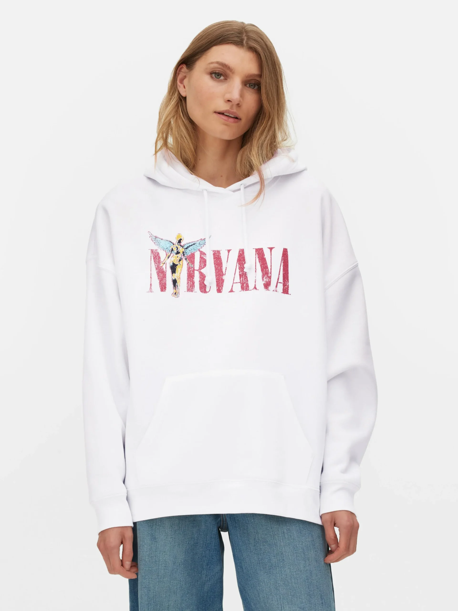 Sale Hoodie Mit „Nirvana“ Grafik Damen Loungewear|Hoodies Und Sweatshirts