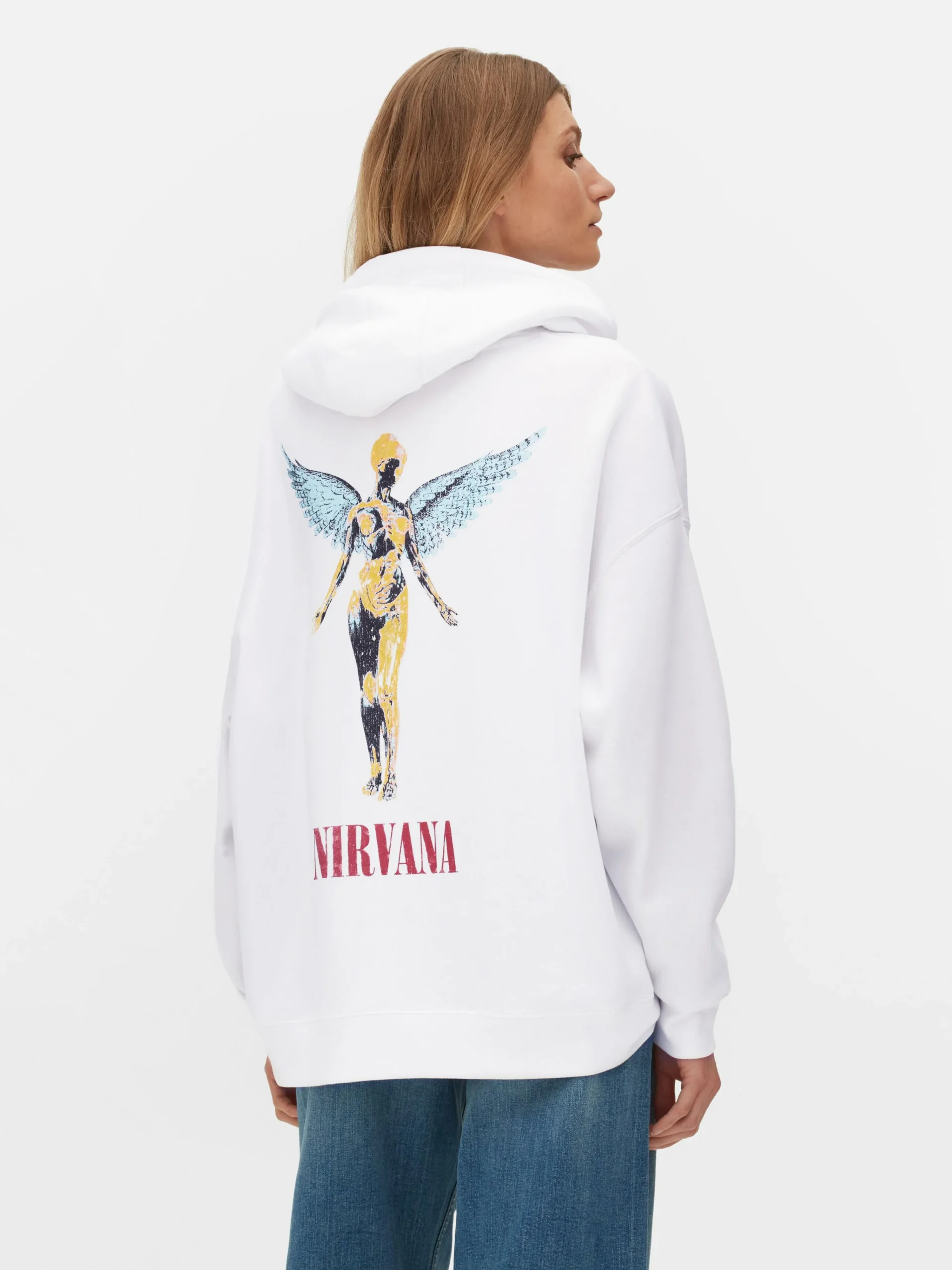 Sale Hoodie Mit „Nirvana“ Grafik Damen Loungewear|Hoodies Und Sweatshirts