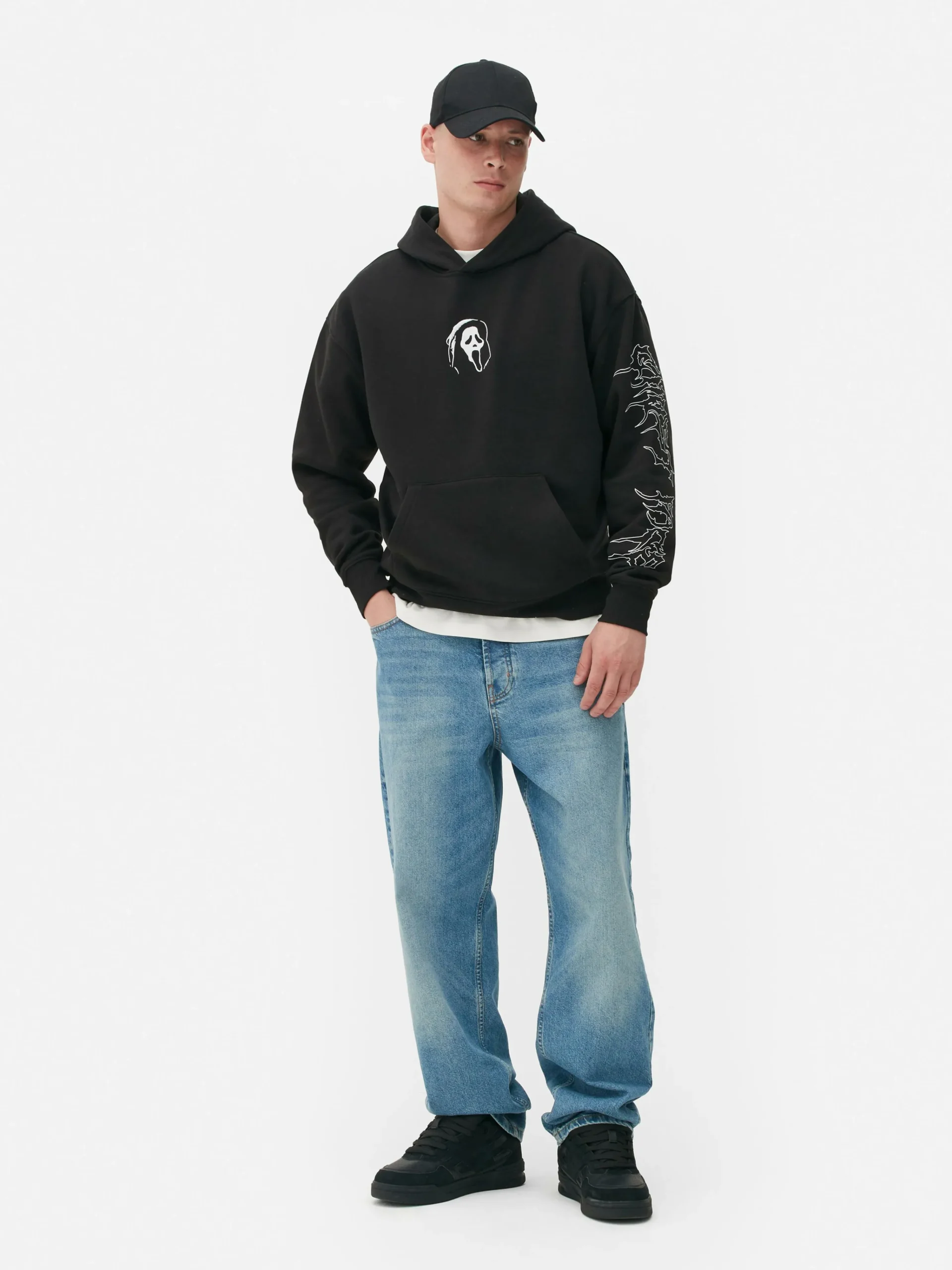 Hoodie Mit „Scream Ghostface“ Grafik Herren Grafik-T-Shirts Und -Sweatshirts|Hoodies Und Sweatshirts