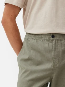 New Hose Aus Leinengemisch Herren Hosen