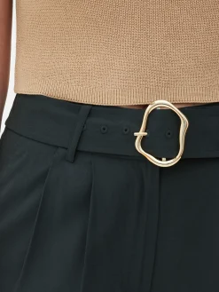 New Hose Mit Weitem Bein Und Schnalle Zum Kombinieren Damen Hosen Und Leggings