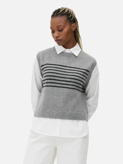 Clearance 2-in-1-Hemd Mit Weste Im Lagenlook Damen Blusen