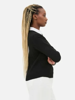 2-in-1-Hemd Und -Pullover Damen Pullover Und Cardigans