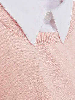 2-in-1-Hemd Und -Pullover Damen Pullover Und Cardigans