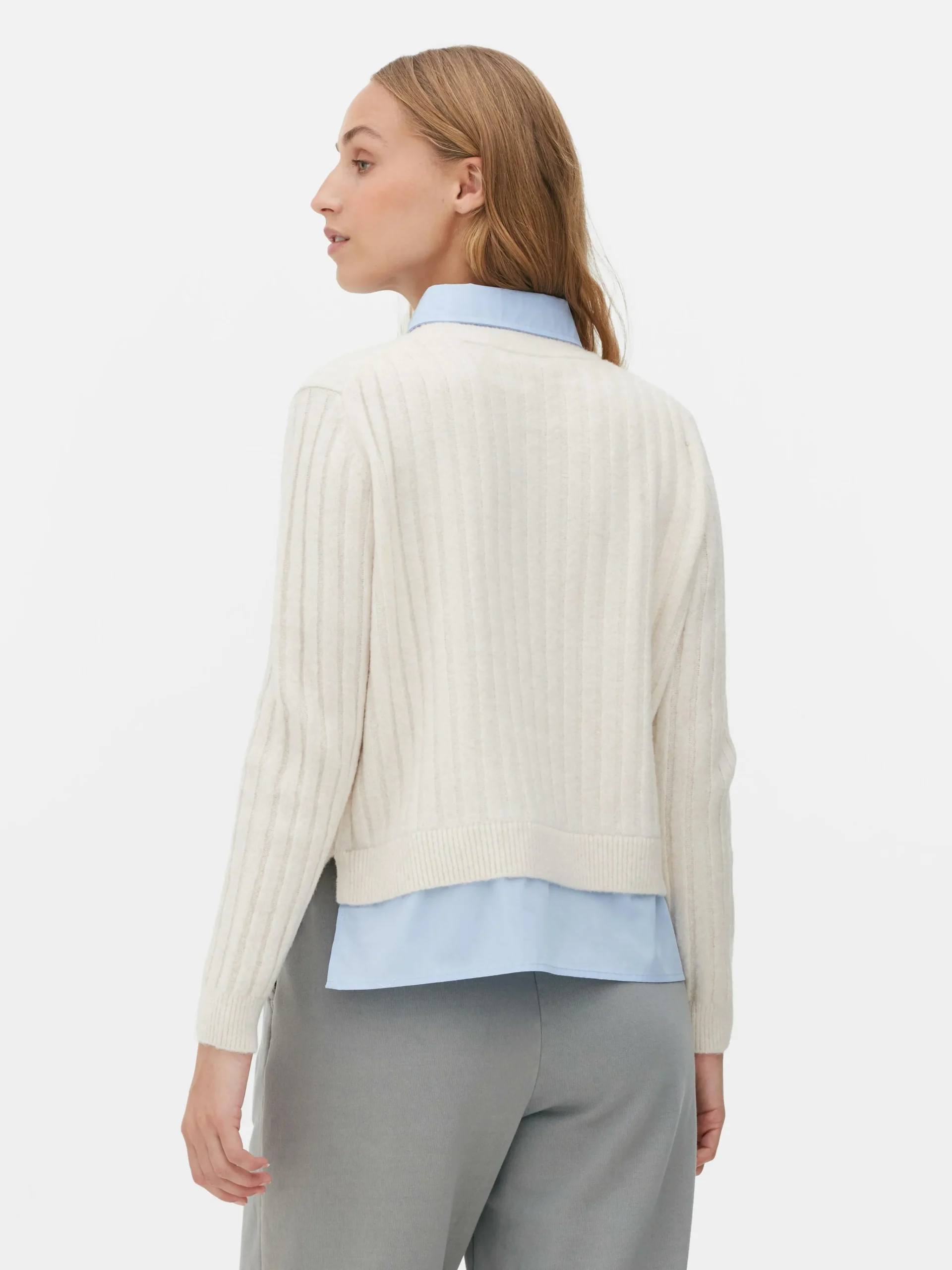 Outlet 2-in-1-Hemdpullover Damen Pullover Und Cardigans