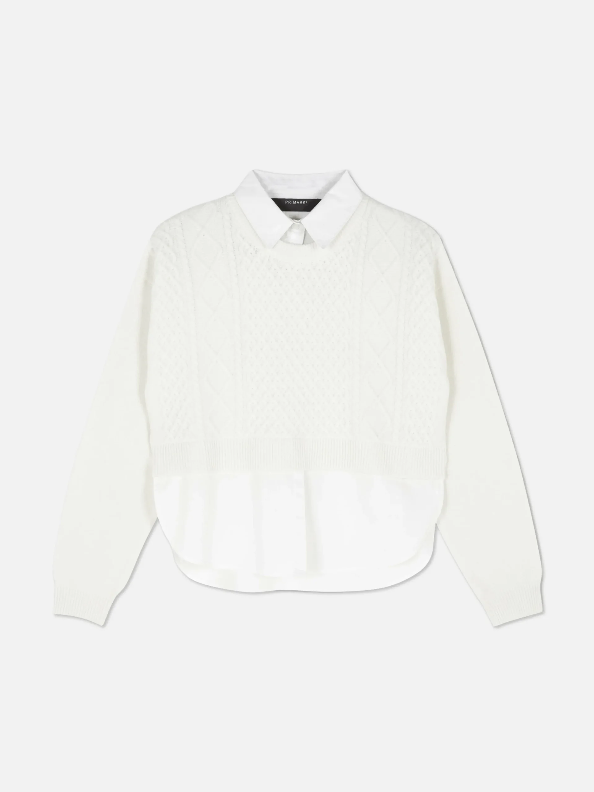 Online 2-in-1-Strickpullover Mit Zopfmuster Damen Pullover Und Cardigans