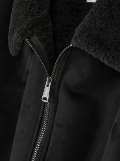 Best Jacke In Wildleder-Optik Mit Borg-Kragen Herren Jacken Und Mäntel