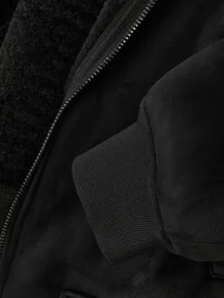 Best Jacke In Wildleder-Optik Mit Borg-Kragen Herren Jacken Und Mäntel