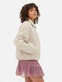 Jacke Mit Ballonsaum Damen Jacken Und Mäntel