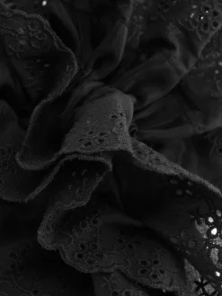 Hot Jumbo-Haargummi Mit Lochstickerei Damen Haarschmuck