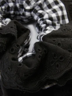 Sale Jumbo-Haargummi Mit Vichykaros Und Spitze Damen Haarschmuck