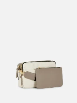 Kameratasche In Krokodil-Optik Mit Doppelreißverschluss Damen Taschen Und Portemonnaies