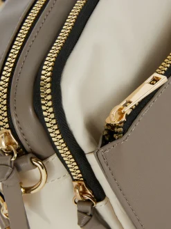 Kameratasche In Krokodil-Optik Mit Doppelreißverschluss Damen Taschen Und Portemonnaies