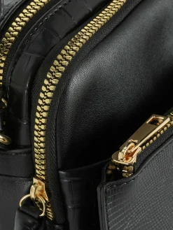 Discount Kameratasche In Krokodil-Optik Mit Doppelreißverschluss Damen Taschen Und Portemonnaies