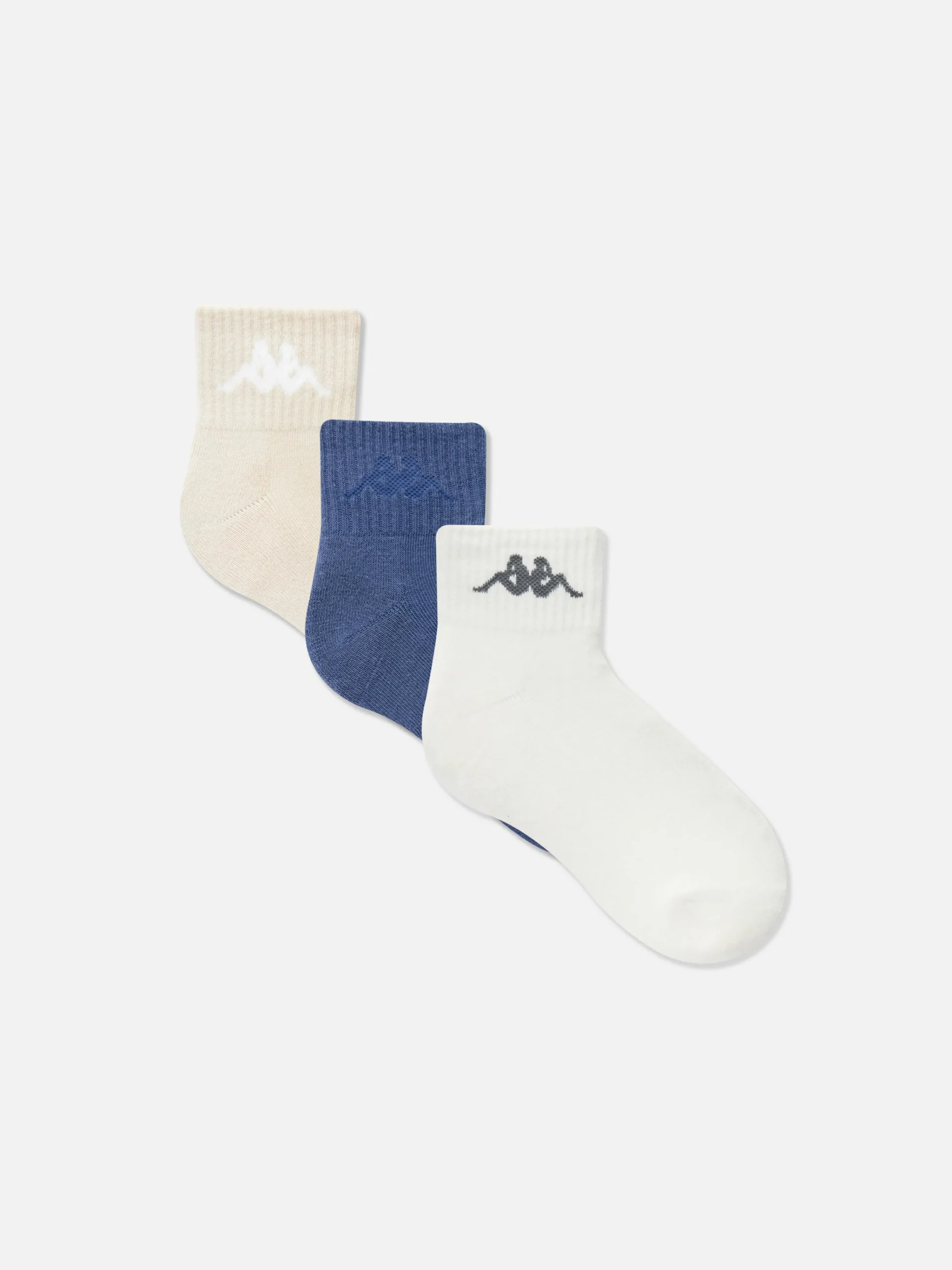New „Kappa X “ Crew-Socken In Viertellänge, 3er-Pack Damen Socken