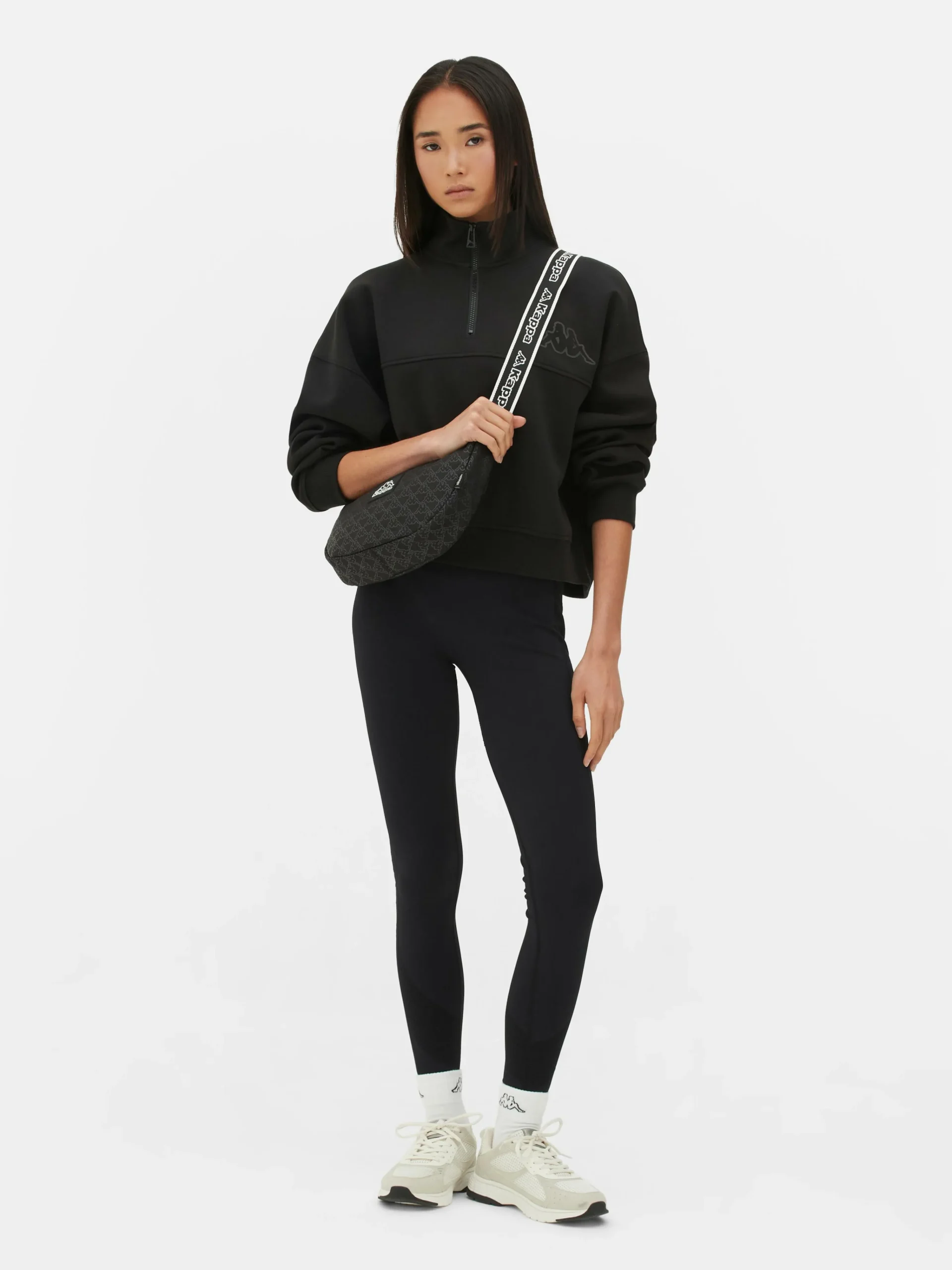 New „Kappa X “ Sweatshirt Mit Reißverschluss Damen Fitnesskleidung Und Activewear