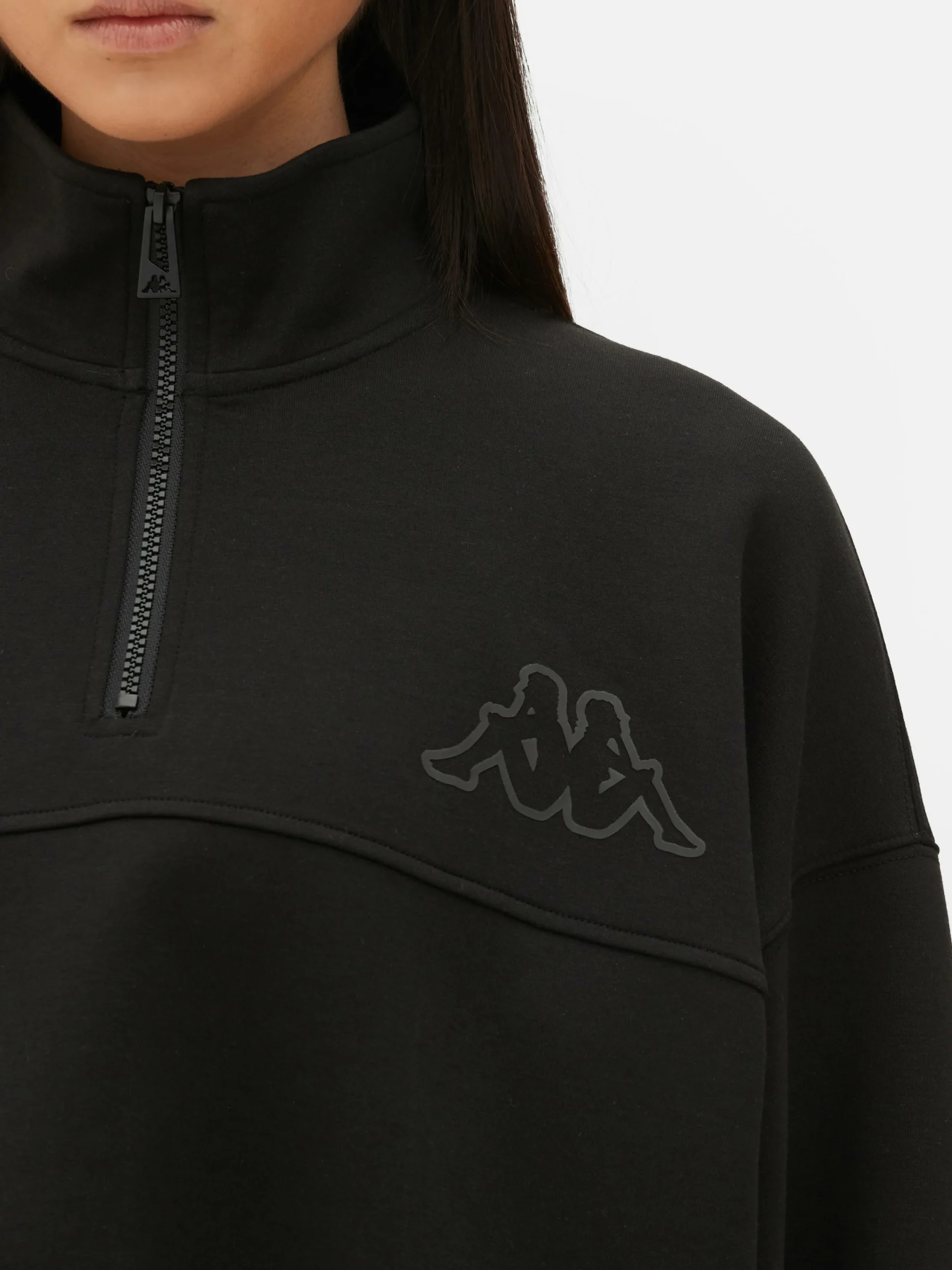 New „Kappa X “ Sweatshirt Mit Reißverschluss Damen Fitnesskleidung Und Activewear