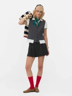 Online Karierter „Rita Ora“ Minirock Zum Kombinieren Damen Röcke