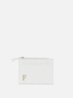 New Kartenetui In Kroko-Optik Mit Initiale Damen Taschen Und Portemonnaies