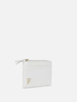 New Kartenetui In Kroko-Optik Mit Initiale Damen Taschen Und Portemonnaies