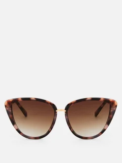 New Katzenaugen-Sonnenbrille Mit Metall-Steg Damen Sonnenbrillen