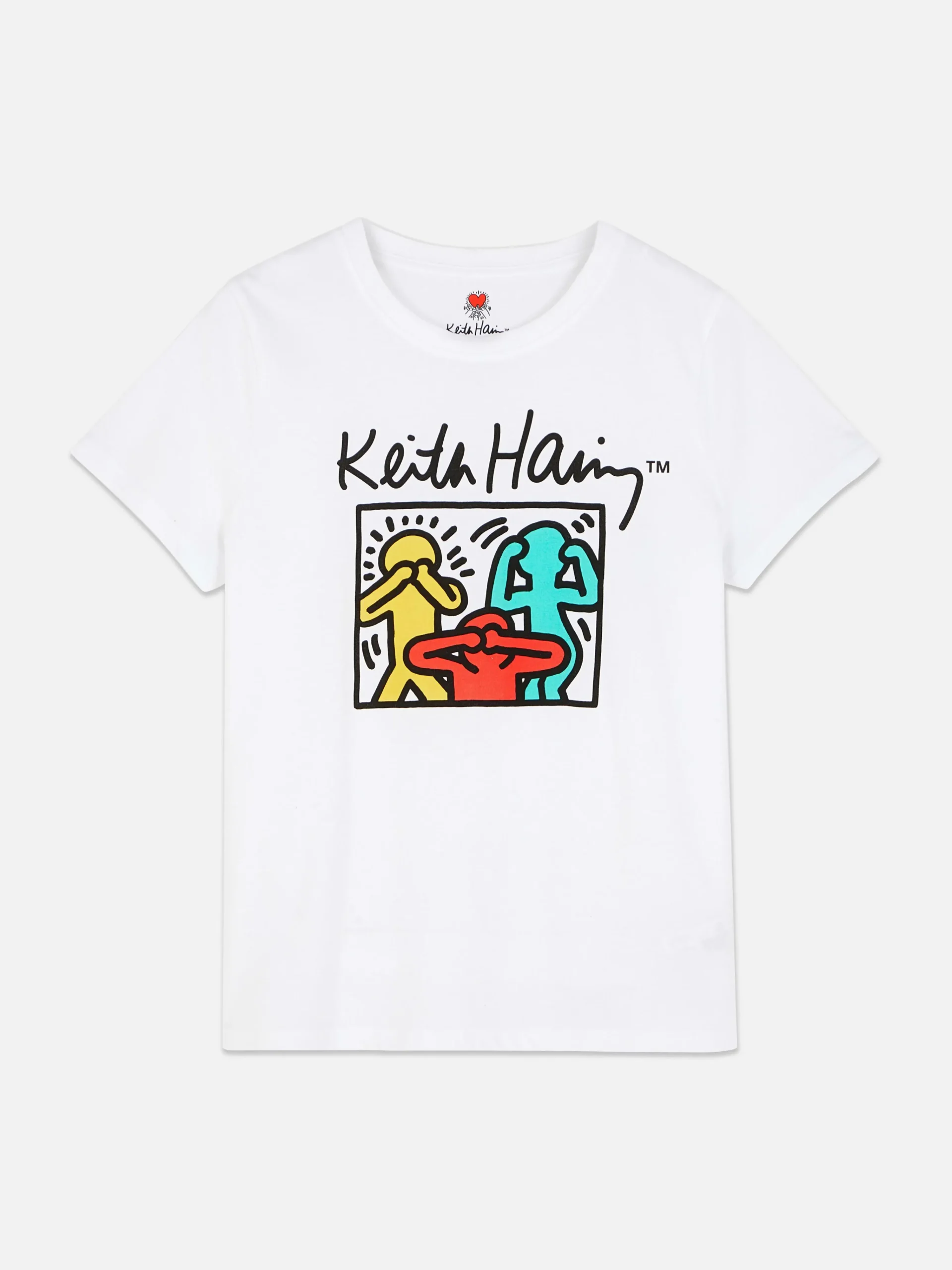 „Keith Haring“ T-Shirt Mit Grafik Damen Tops Und T-Shirts