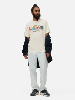 Hot „Keith Haring“ T-Shirt Mit Untitled (Dance)-Print Herren Tops Und T-Shirts