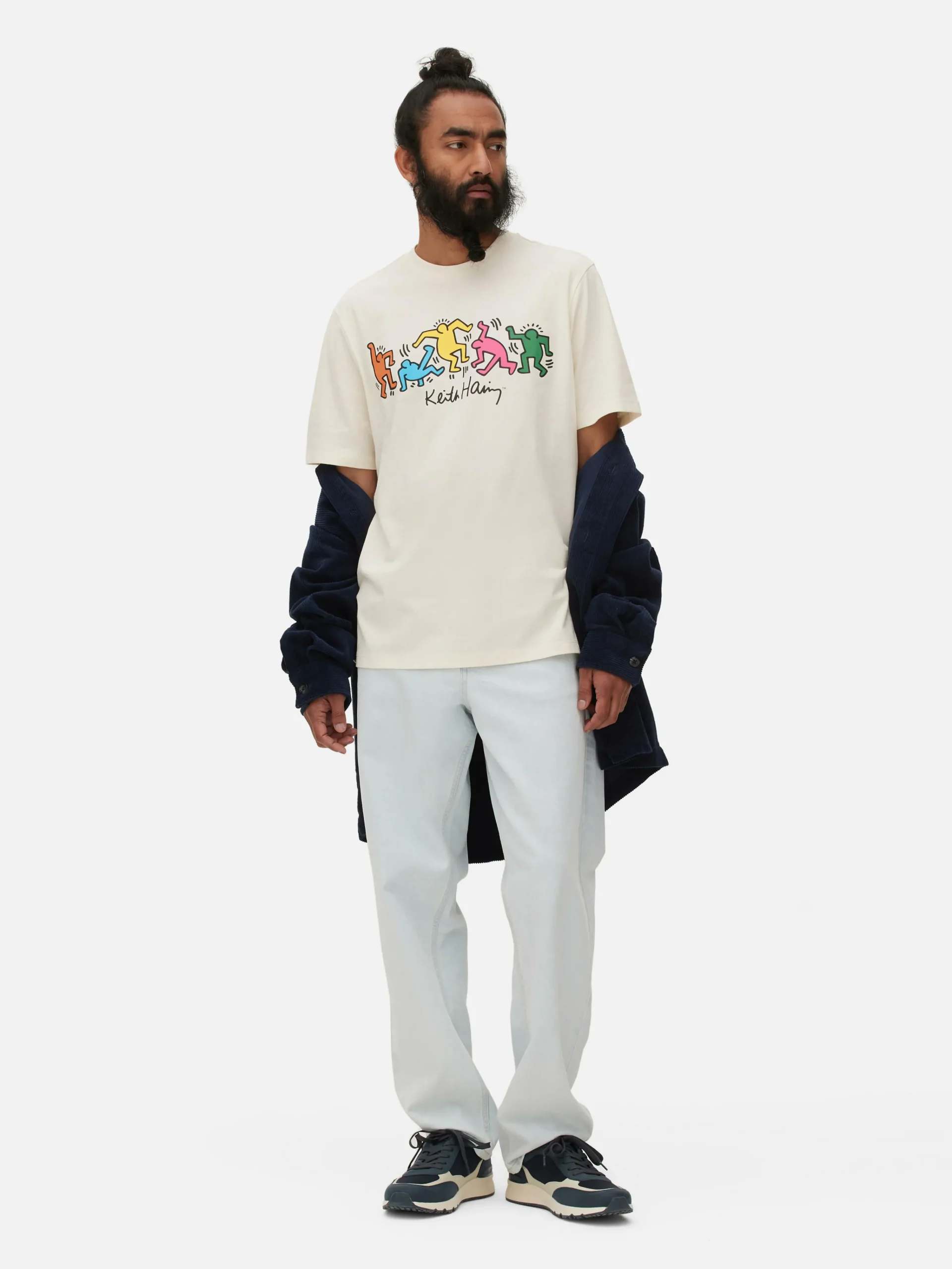 Hot „Keith Haring“ T-Shirt Mit Untitled (Dance)-Print Herren Tops Und T-Shirts