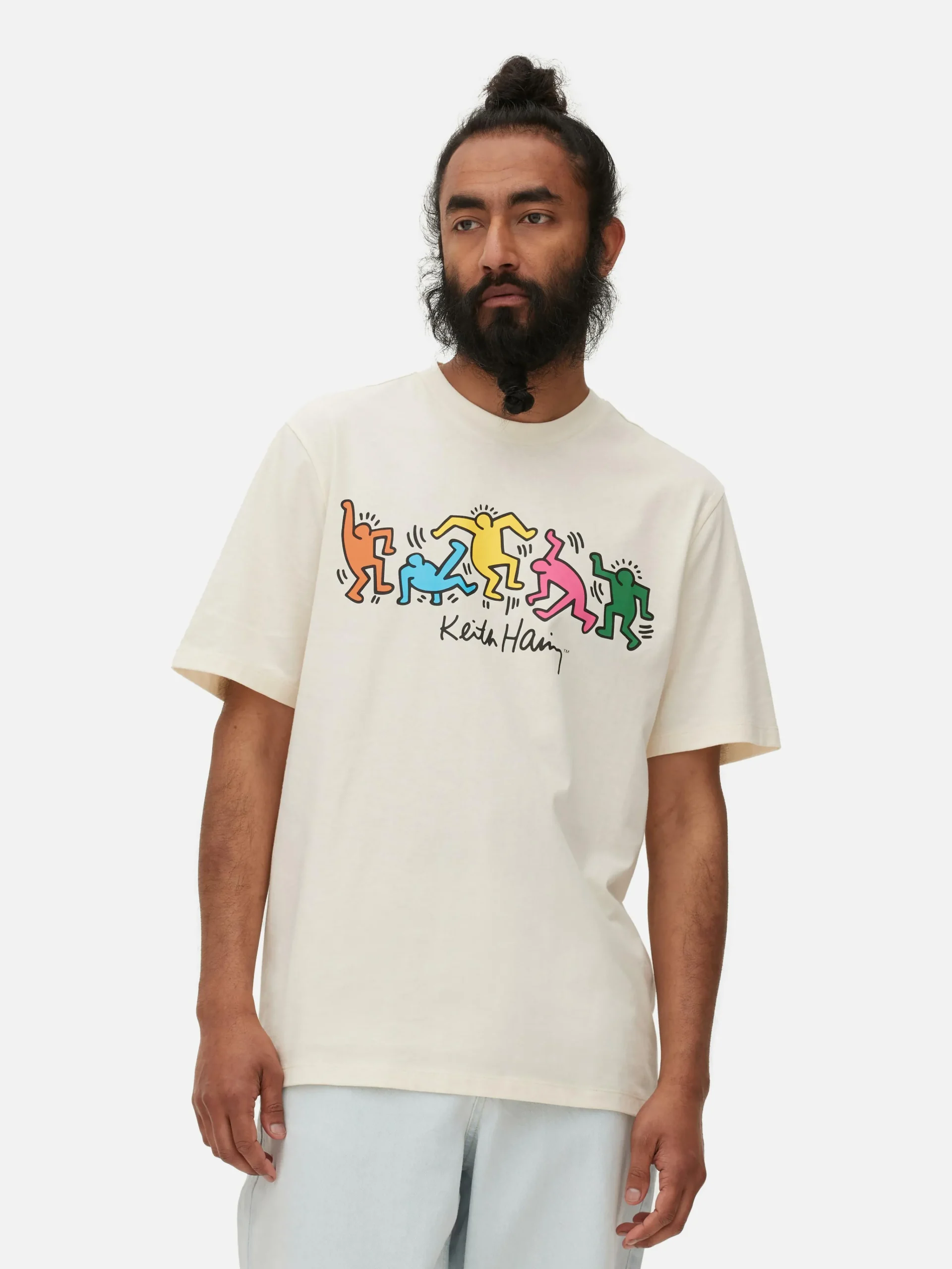 Hot „Keith Haring“ T-Shirt Mit Untitled (Dance)-Print Herren Tops Und T-Shirts