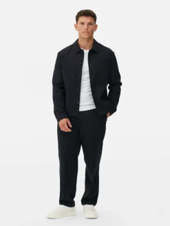 Clearance „Kem“ Jacke Mit Nadelstreifen Und Knopfleiste Herren Jacken Und Mäntel