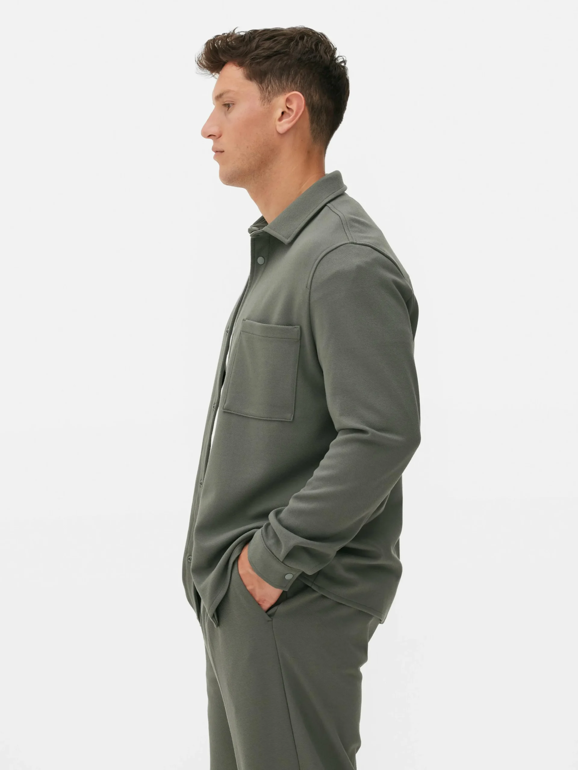 Clearance „Kem“ Jersey-Hemdjacke Herren Hemden