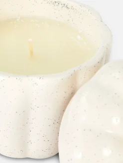 New Kerze Im Gesprenkelten Kürbisgefäß Halloween-Deko Und Süßigkeiten|Halloween Alle