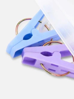 Sale Klappbarer Wäscheständer Mit 24 Klammern Wandaufbewahrung Und Hängelösungen