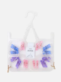 Sale Klappbarer Wäscheständer Mit 24 Klammern Wandaufbewahrung Und Hängelösungen