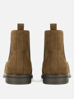 Outlet Klassische Chelsea Boots Aus Wildlederimitat Herren Stiefel