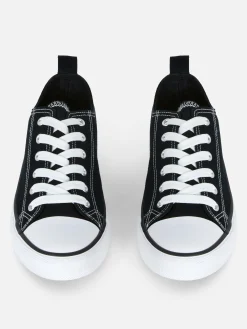 Discount Klassische Low-Top Canvas-Sneaker Damen Sneakers