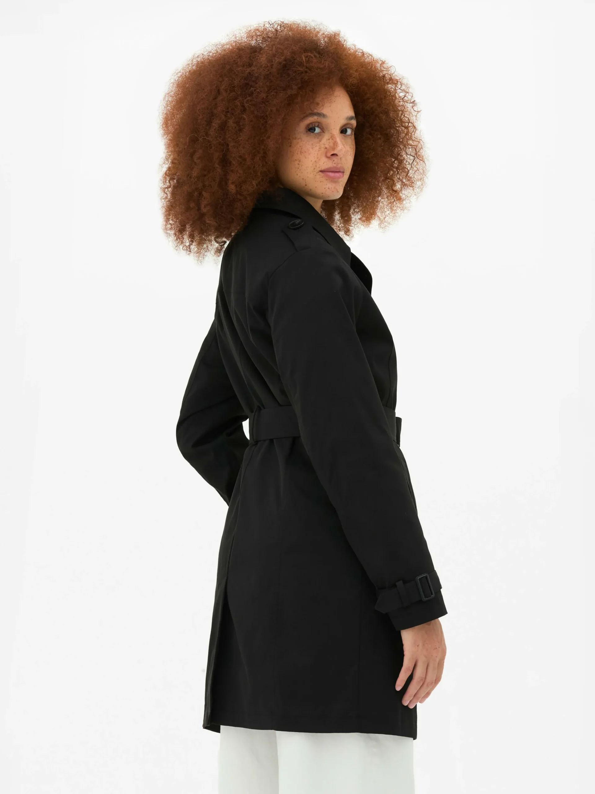 Online Klassischer Doppelreihiger Mac-Mantel Damen Jacken Und Mäntel