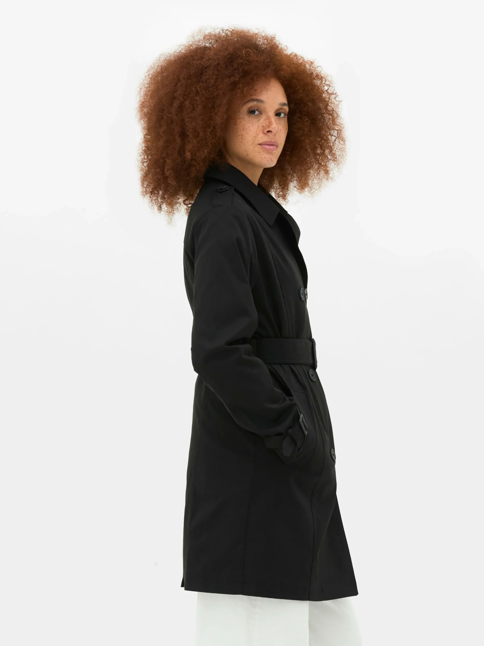 Online Klassischer Doppelreihiger Mac-Mantel Damen Jacken Und Mäntel