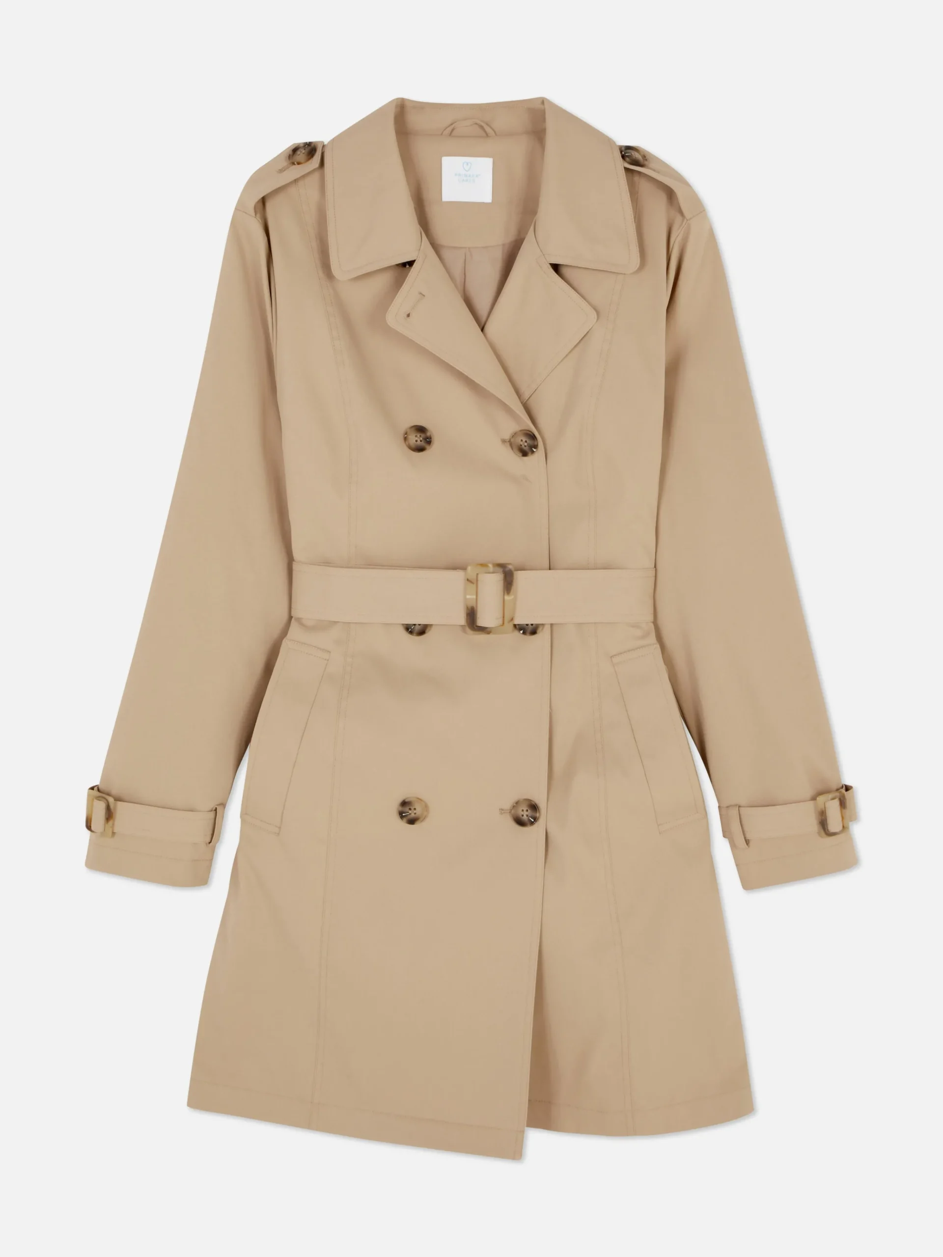 Discount Klassischer Doppelreihiger Mac-Mantel Damen Jacken Und Mäntel