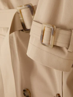 Discount Klassischer Doppelreihiger Mac-Mantel Damen Jacken Und Mäntel