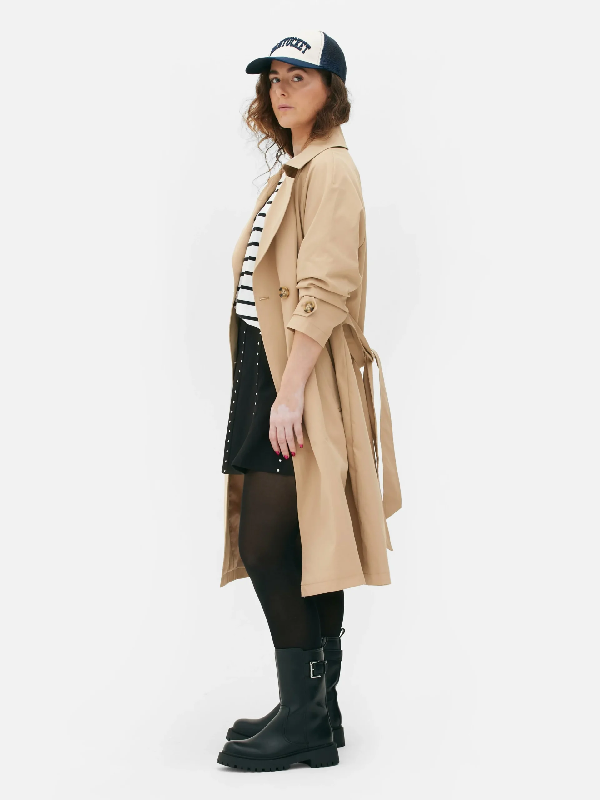 Clearance Klassischer Zweireihiger Trenchcoat Damen Jacken Und Mäntel