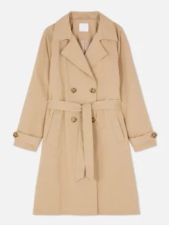 Clearance Klassischer Zweireihiger Trenchcoat Damen Jacken Und Mäntel