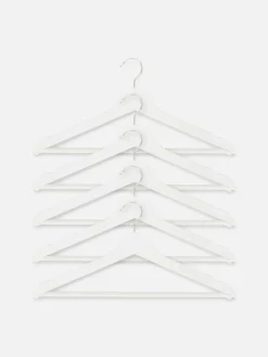 New Kleiderbügel Aus Holz, 5er-Pack Wandaufbewahrung Und Hängelösungen