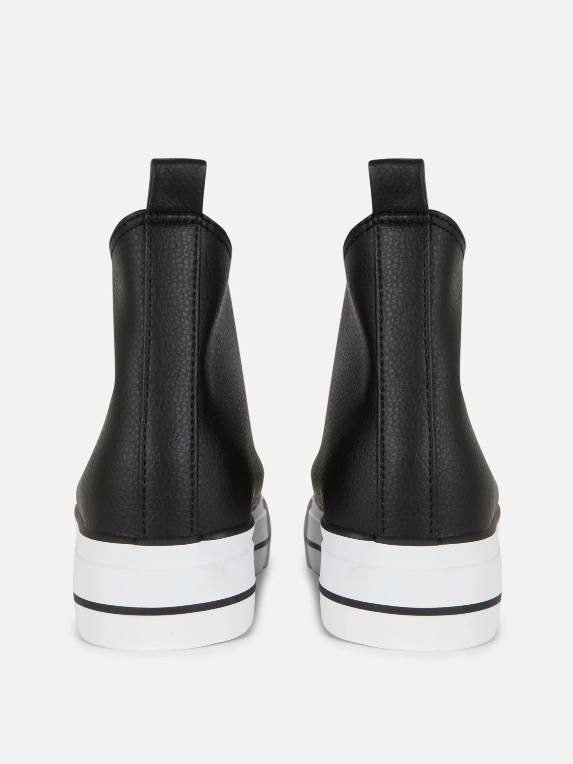 New Knöchelhohe Flatform-Sneaker Aus Kunstleder Damen Sneakers