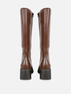 Online Kniehohe Stiefel Mit Absatz Damen Stiefel