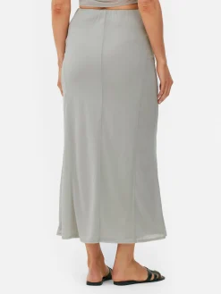 Hot Kombi-Midirock Aus Netzstoff Damen Röcke