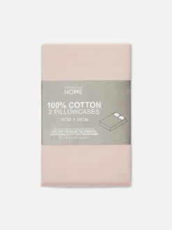 New Kopfkissenbezüge Aus Baumwolle, 2er-Pack Bettlaken Und Kopfkissenbezüge