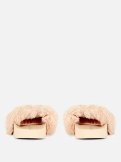 Best Kunstfell-Badesandalen Damen Flipflops Und Badesandalen