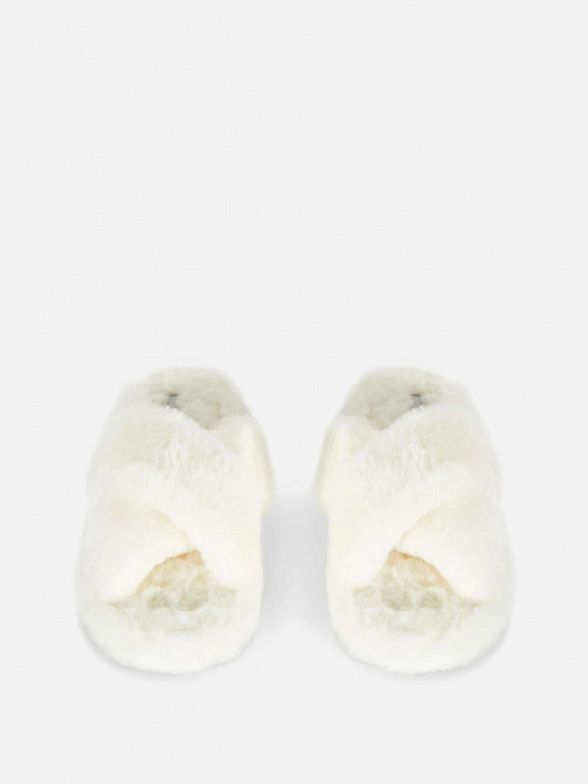 New Kunstfell-Hausschuhe Mit überkreuzten Riemen Kinder Hausschuhe